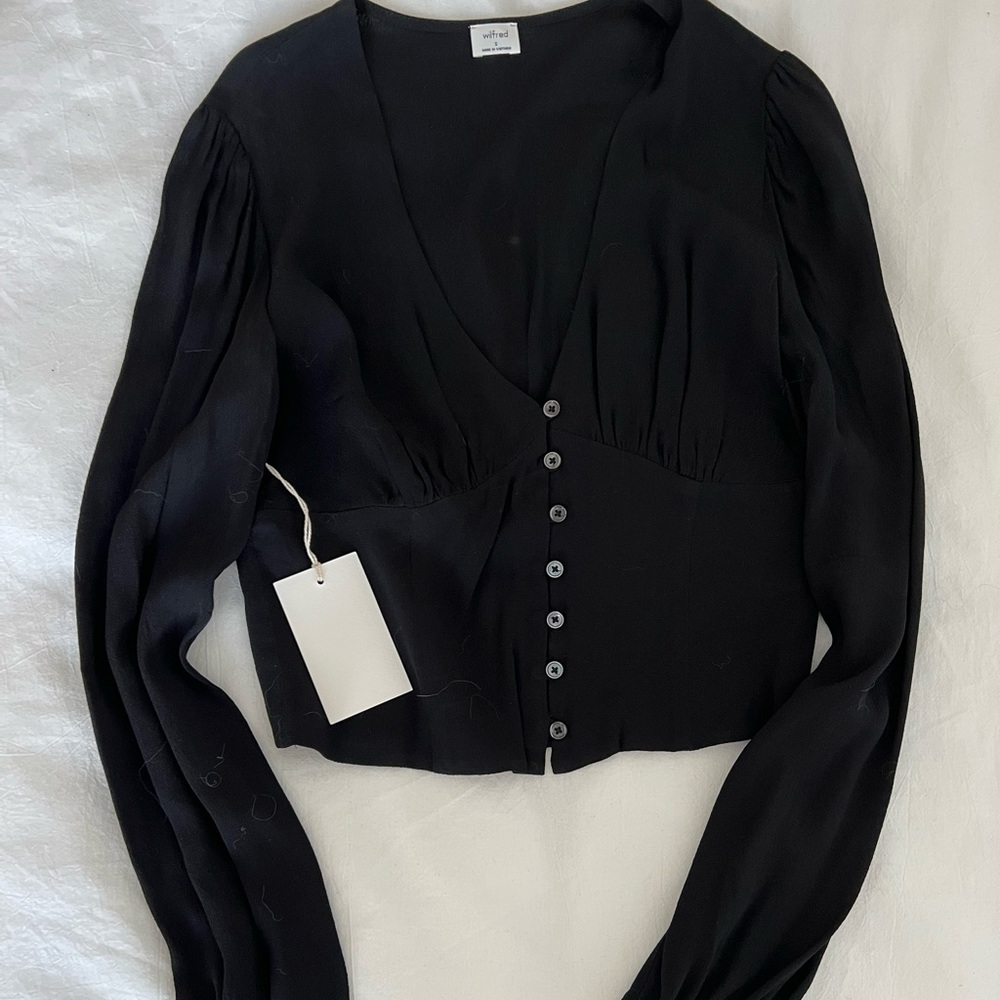 (New w/ Tags) Wilfred Isola Blouse (Aritzia) - Small